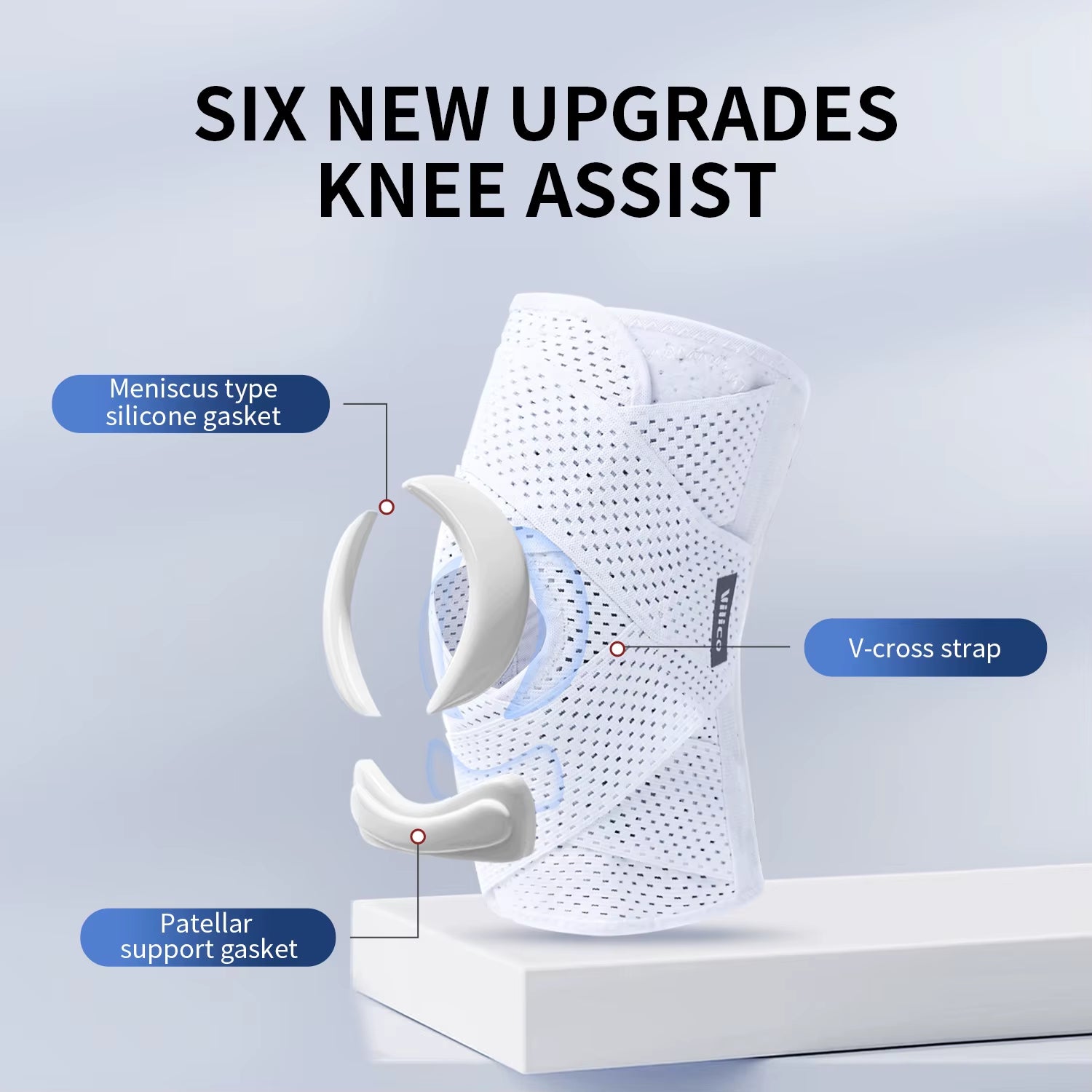 1PC Sports Kneepad Men Women Pressurized Elastic Knee Pads Arthritis Joints Protector Fitness Gear Volleyball Brace Protector